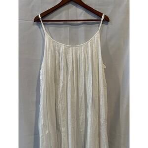 Debbie Katz White Sparkly Flowy Sundress XL